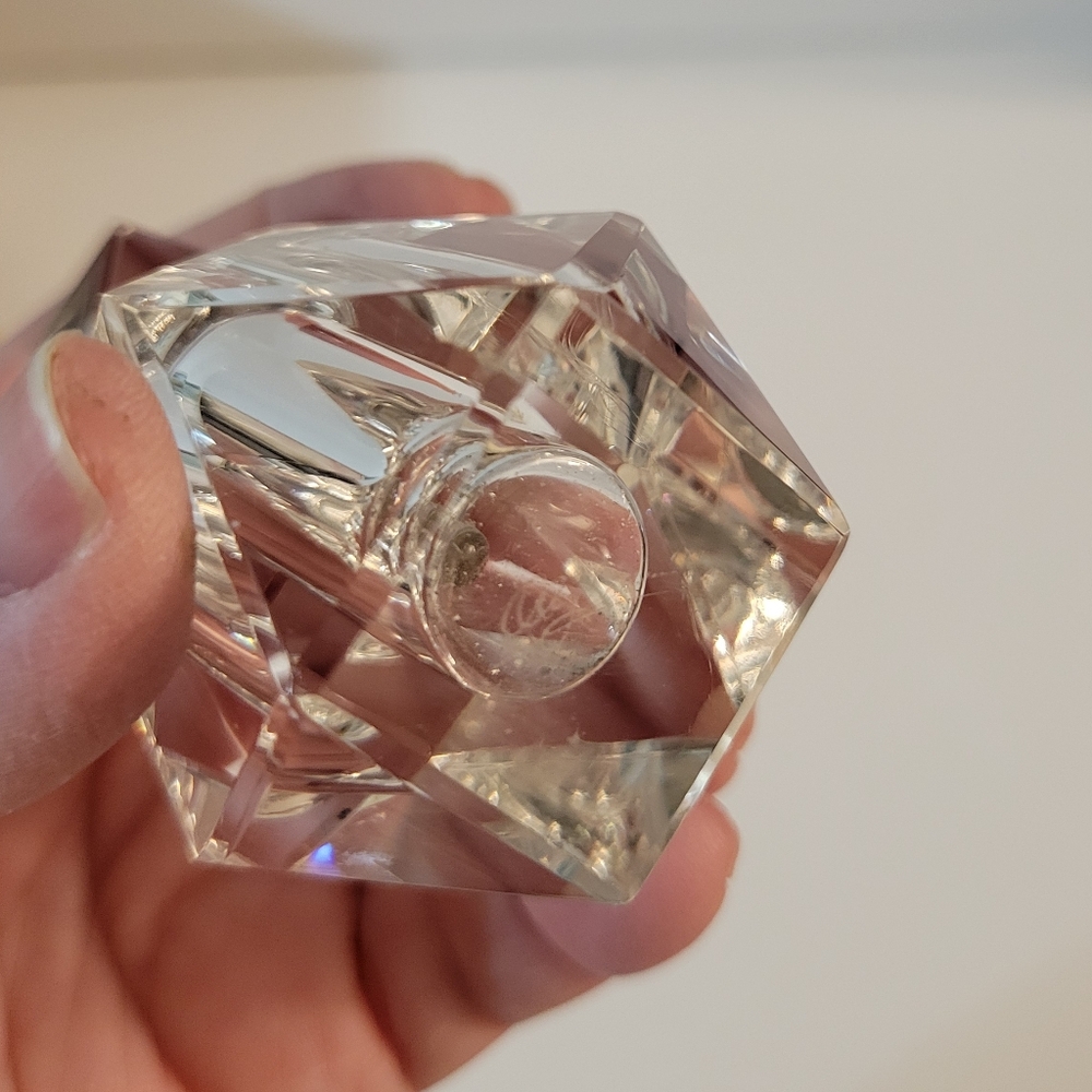 Oleg Cassini Hexagon Crystal Faceted Perfume Bottle - Picture 11 of 11